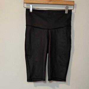 MICHI Black High-Rise Bike Shorts